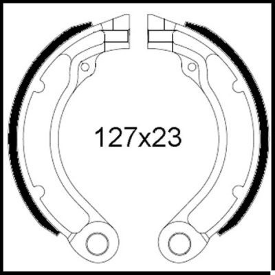 Maxilas de travão 8", atrás para Vespa