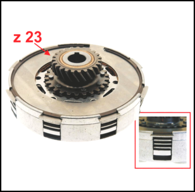 Embraiagem sport de 23 (dentes) para 65 dentes primários para Vespa