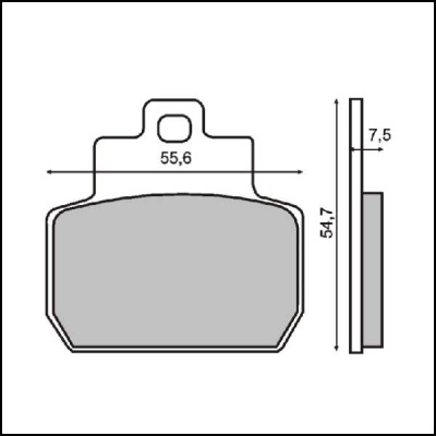 Pastilhas de travão para pinça do travão para Piaggio