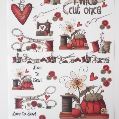 Artiq- Transfer Alfineteiros Tesouras e Dedais