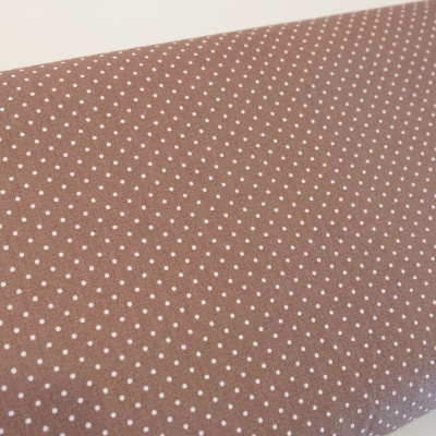 Poppy - Tecido Pintas Pequenas Taupe