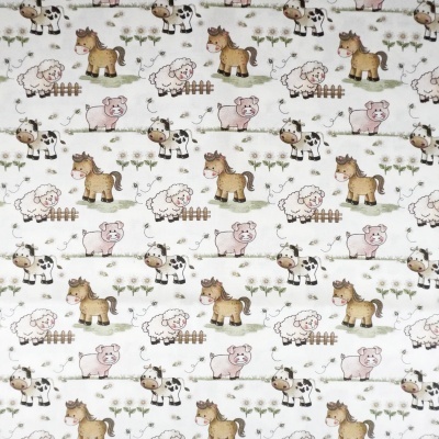 Tecido Fuxicos ANIMAIS VIDA NO CAMPO 150cm