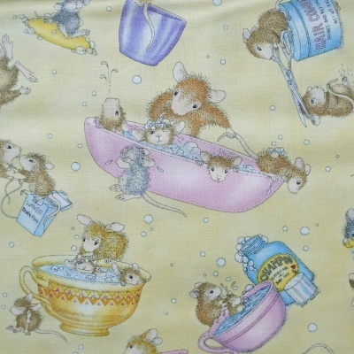Tecido Ratinhos no Banho 110cm