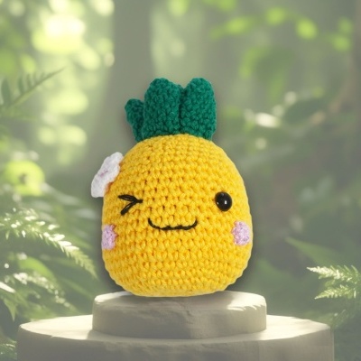 Kit 3DC Amigurumi Ananás