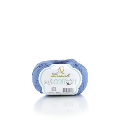 LIMOL- Fio Soft Cotton 50gr Azul Ganga