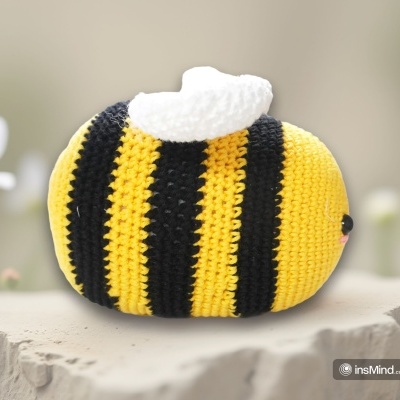 Kit 3DC Abelha Amigurumi