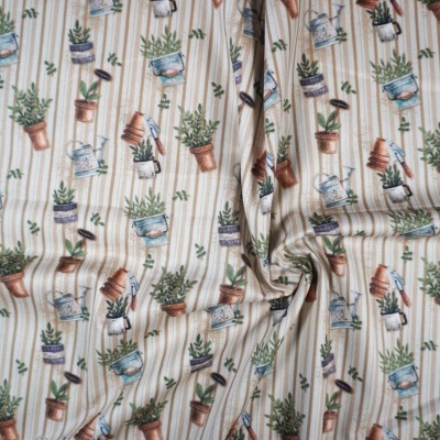 Tecido Fuxicos Jardinagem Riscas 150cm