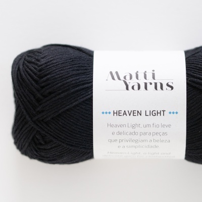 Matti Yarns- Fio Heaven Light 50gr Cor Preto