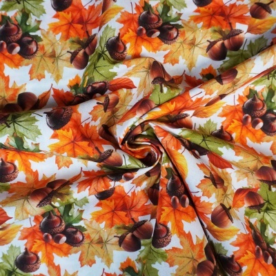 Tecido Br Folhas e Bolotas 150cm