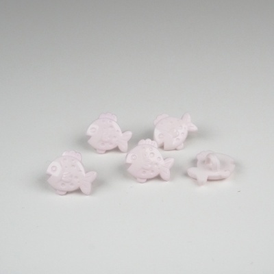 Botão Peixinho Baby Rosa 15mm