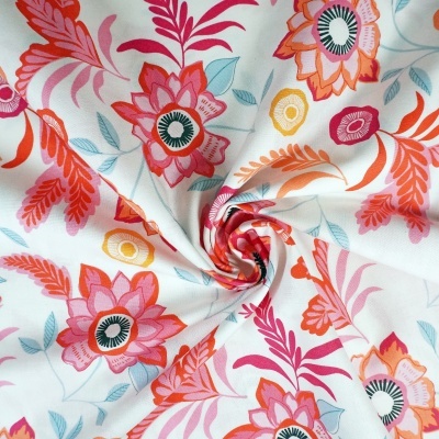 Tecido Makower Memories Bunfold Flor Grande 110cm