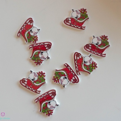 Botão Natal Pai natal