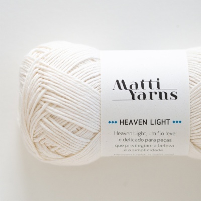Matti Yarns- Fio Heaven Light 50gr Cor Perola