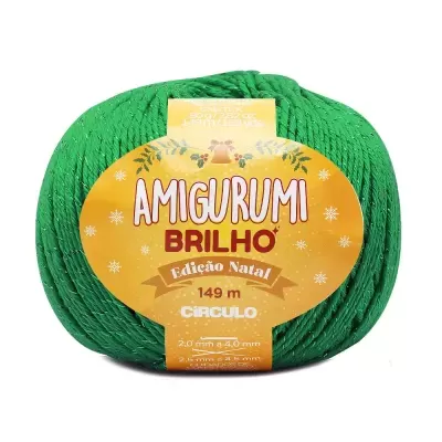 Circulo- Fio Amigurumi Brilho 80gr Verde