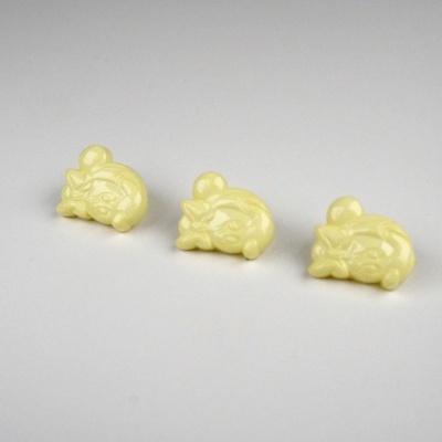 Botão Minnie Baby Amarelo