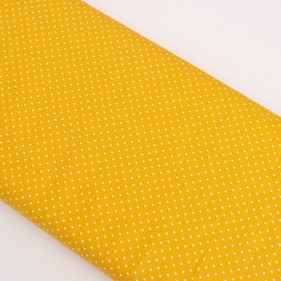 POPPY - Tecido Pintas Pequenas ocre 150cm