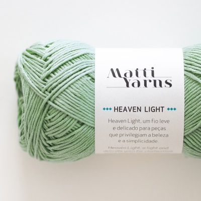 Matti Yarns- Fio Heaven Light 50gr Cor Verde