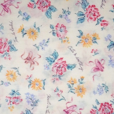 Tecido Japones Cosmo Textiles BR Flor Ballet 110cm