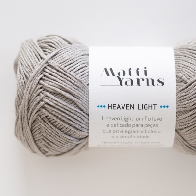 Matti Yarns- Fio Heaven Light 50gr Cor Cinza