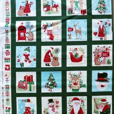 Painel Faixas Natal Makower 60x110cm