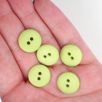 Botão Mate Verde Vivo 15mm