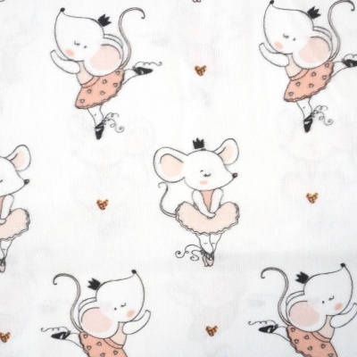 Tecido Ratinhas Bailarinas 150cm