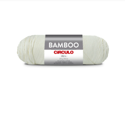 Fio Bamboo cor 8001 200gr