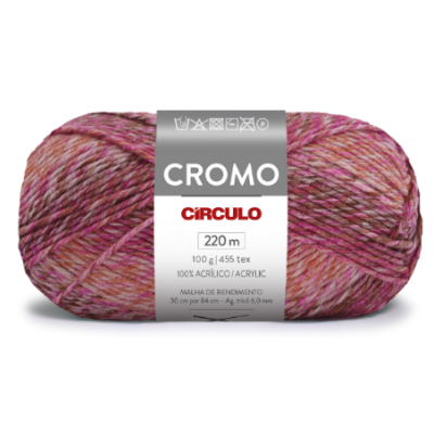 Lã Circulo- Cromo 9730 Rouge