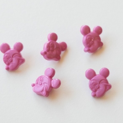 Botão Mickey Baby Malva