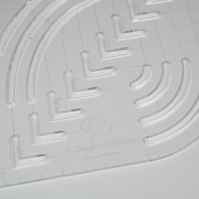 Régua Cantos e Curvas 12x12 3DC