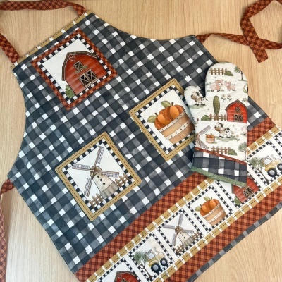 Tecido Fuxicos HEXÁGONO VERDE OLIVA 150cm