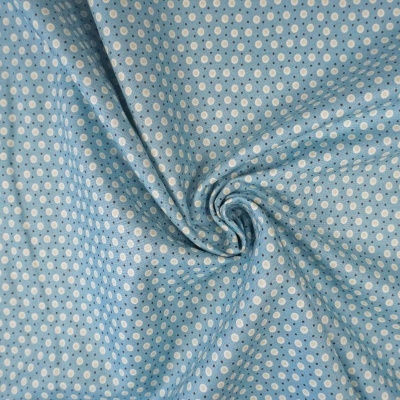 Tecido Makower Bolas em Fundo Azul 110cm