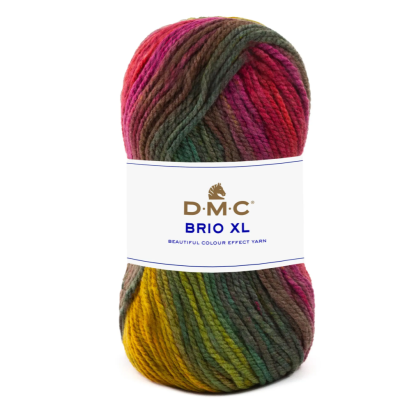 DMC- Brio XL Verde, Amarelo e Rosa 100gr