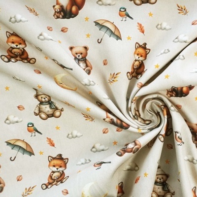 Catex- Tecido Animais no Outono 150CM