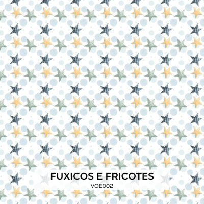 Tecido Fuxicos Voe Alto Estrelinhas Menino 150cm