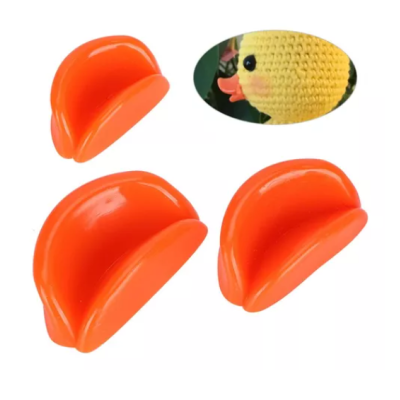 Tampas protetoras de bico de pato em plástico laranja
