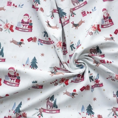 Tecido DT Br Globos de Natal 150cm