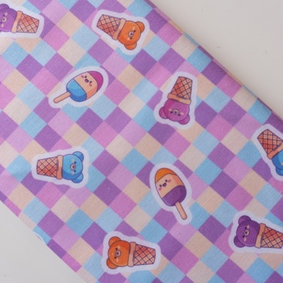 Tecido Xadrez Rosa Doces 150cm