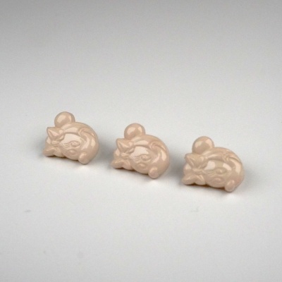 Botão Minnie Baby Bege