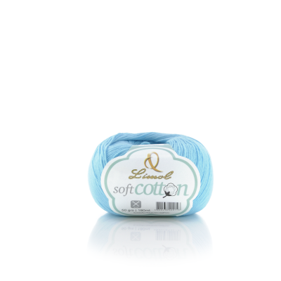 LIMOL- Fio Soft Cotton 50gr  Azul Celeste