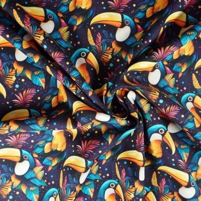 Tecido Digital  Tucanos Coloridos 150CM