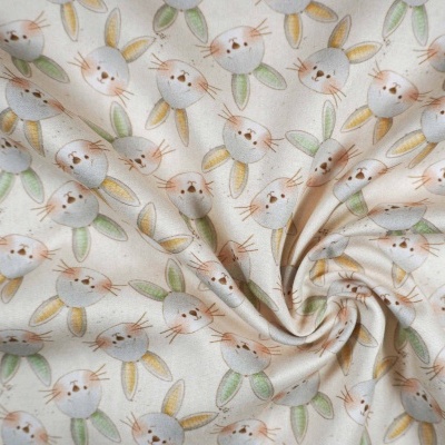 Tecido Fuxicos Rostos Coelhinhos 150CM