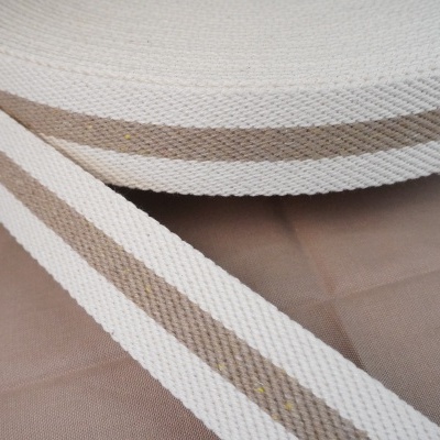 FG - Precinta Algodão Riscas Cru255 30mm