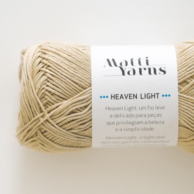 Matti Yarns- Fio Heaven Light 50gr Cor Bege