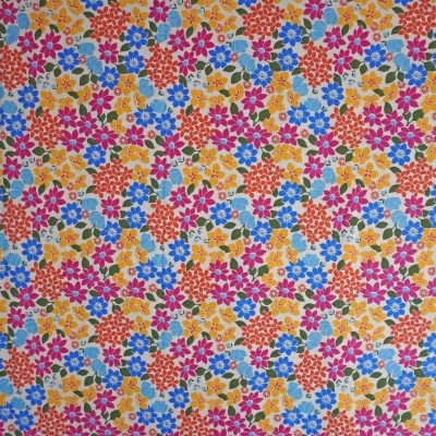 Tecido Domotex Flores Coloridas Pequenas 150CM