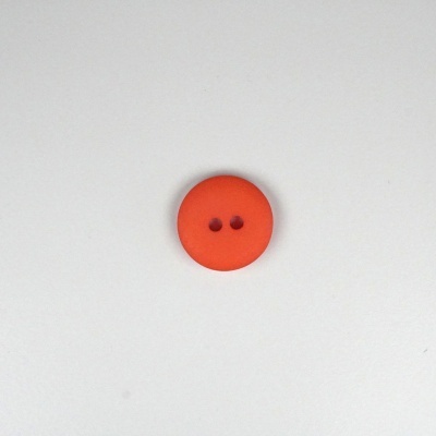 Botão Mate Laranja Escuro 15mm