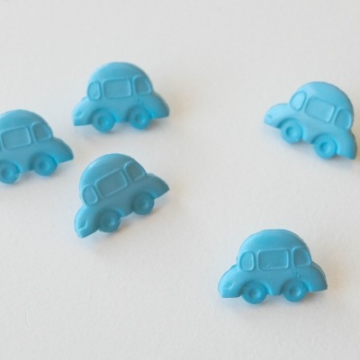 Botão Carrinho Baby 15mm Azul