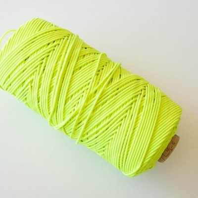 Elástico Rolinho amarelo fluorescente 2mm