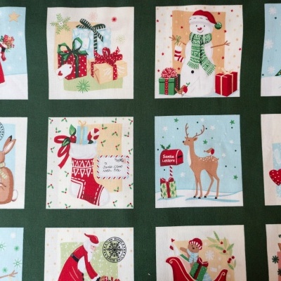 Painel Faixas Natal Makower 60x110cm