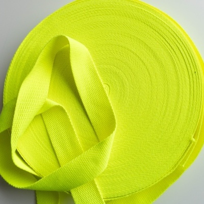 Precinta Algodão 32mm Amarelo Neon